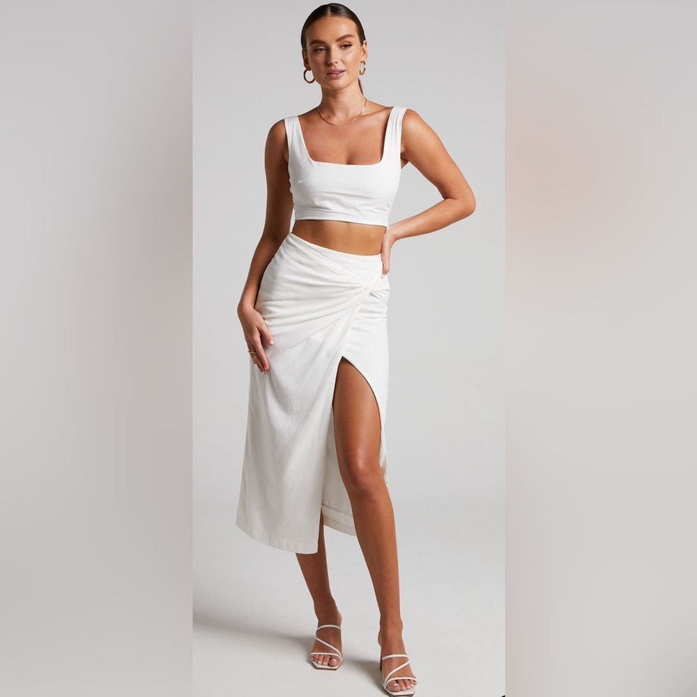 Showpo White Midi Dress